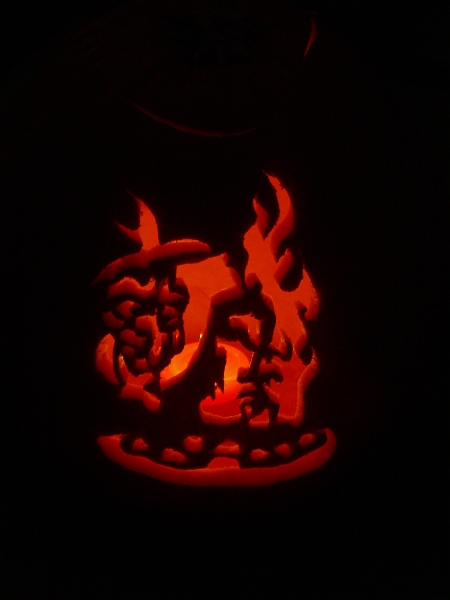 CIMG2739.JPG - David's pumpkin. Can you see it? None of us could see it the first time. Let me know if you need help.